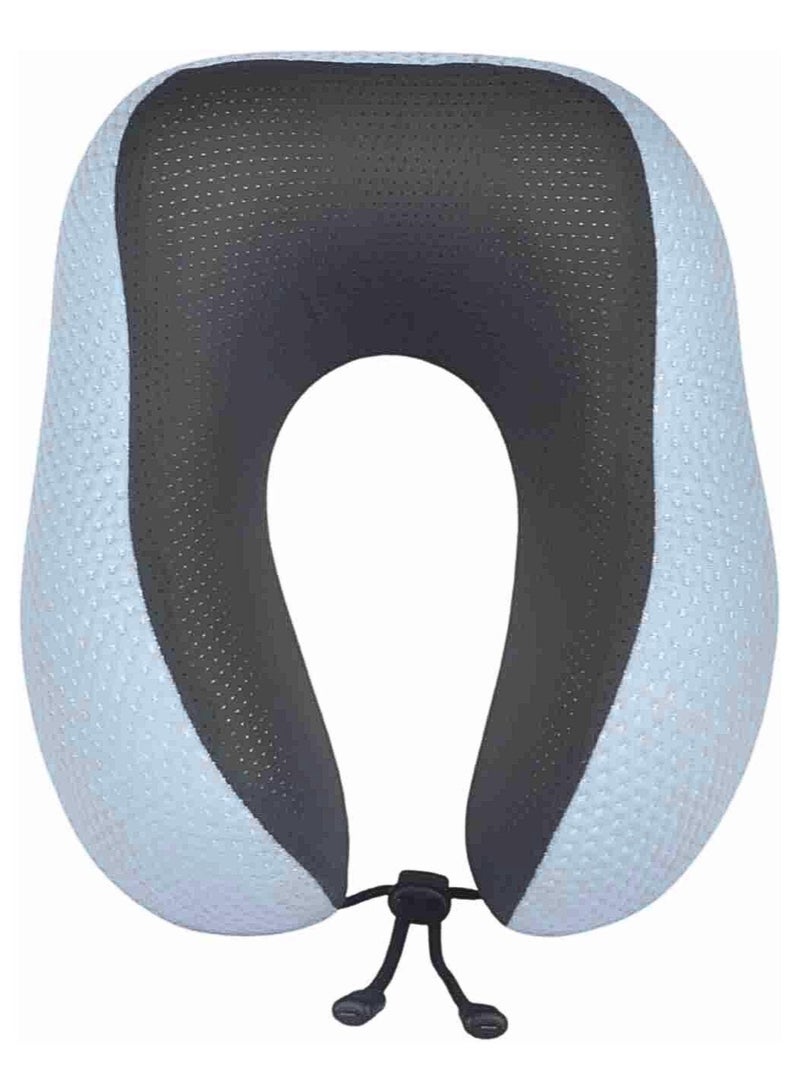 VIO Memory Foam Supportive U Shape Travel Pillow for Neck Head Shoulder Support Soft Lightweight Neck Pillow to Relieve Fatigue Ideal for Airplane Trains Cars Machine Washable Cover  - Image 1