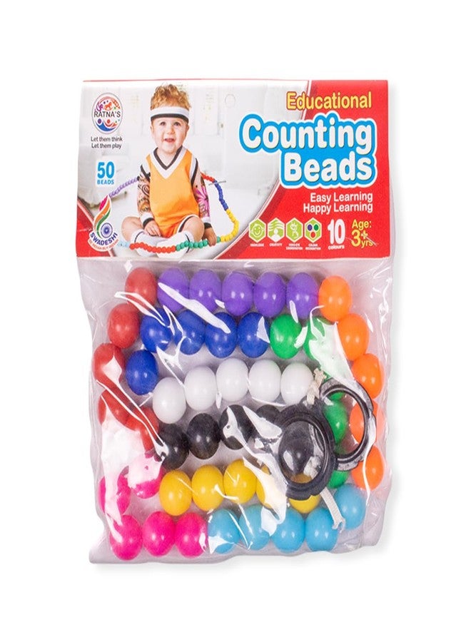 Ratna's Educational Counting Beads - Fun and Interactive Learning Toy for Infants - Develops Numbers, Colors, and Motor Skills - Image 1