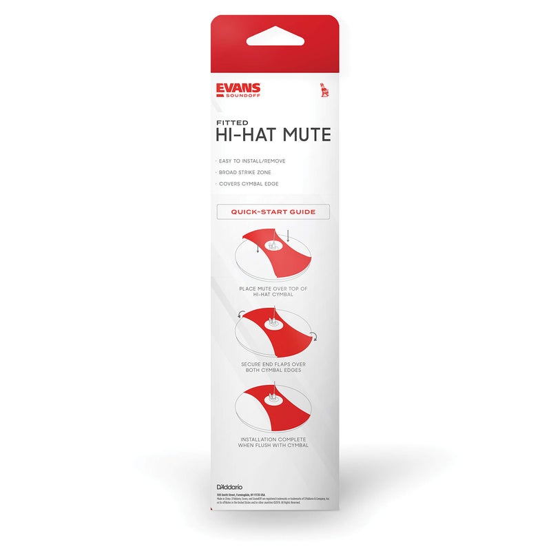 Evans Soundoff Drum Mute Pads - Great to Silence Acoustic Kits - Fits 14" High Hat Cymbals - Image 3