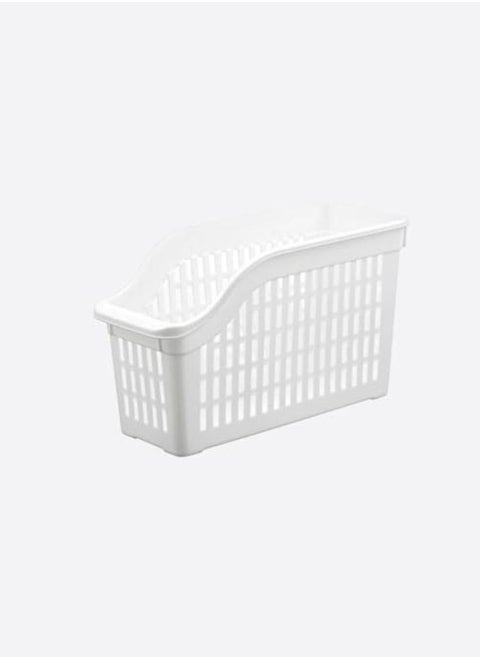 Dunya Fridge And Refrigerator Organizer Storage Container Box Made Of Plastic Bpa Free For Storing Fruit Vegetables Snacks Drinks Medications (Small Size 30 * 12.8 * 14 Cm)White