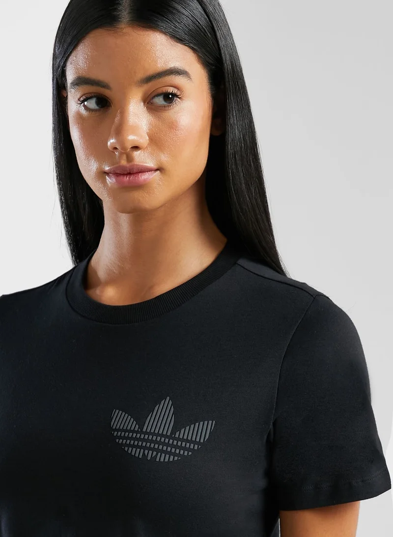 adidas Originals Trefoil Cropped T-Shirt