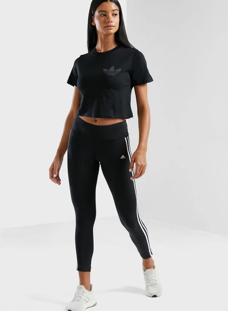 adidas Originals Trefoil Cropped T-Shirt