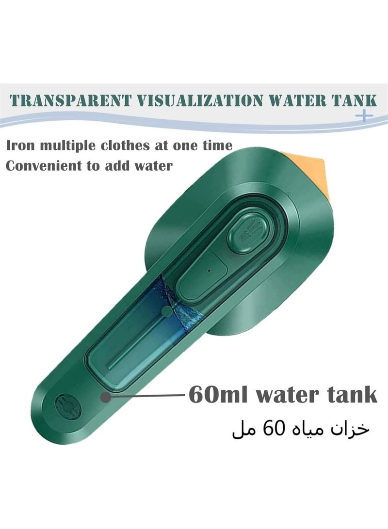 مكواة سفر صغيرة برذاذ ماء – مكواة ملابس يدوية سريعة التسخين بطرف مدبّب لإزالة التجاعيد للأكمام والياقات – 1 قطعة - متعدد الالوان - Image 5