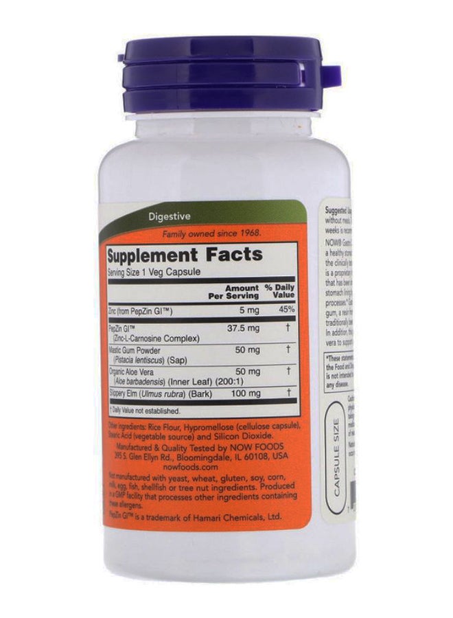 ناو فودز مكمل غذائي لراحة الجهاز الهضمي مع PEPZIN GI - 60 كبسولة - Image 2