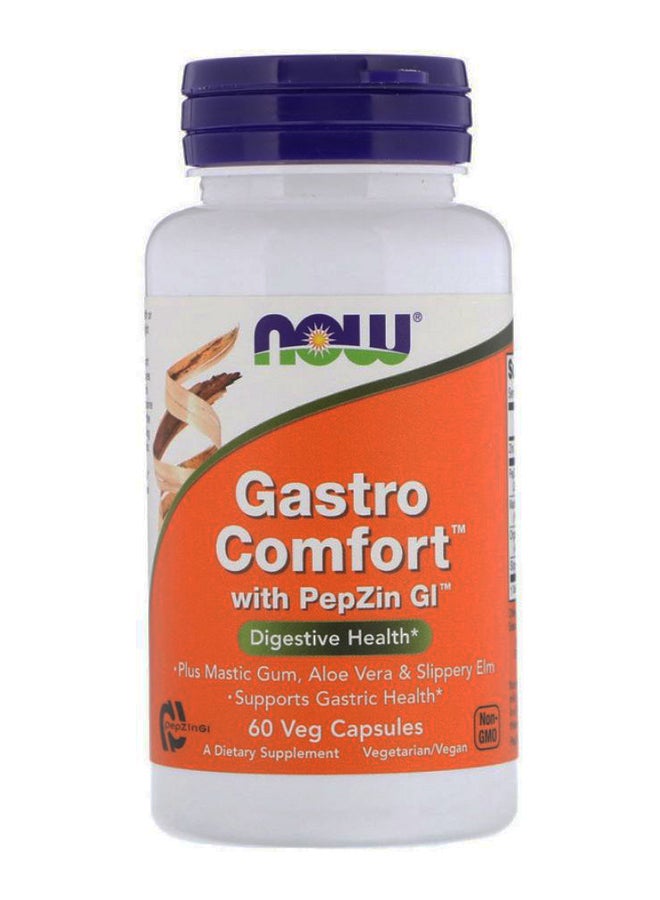 ناو فودز مكمل غذائي لراحة الجهاز الهضمي مع PEPZIN GI - 60 كبسولة - Image 1