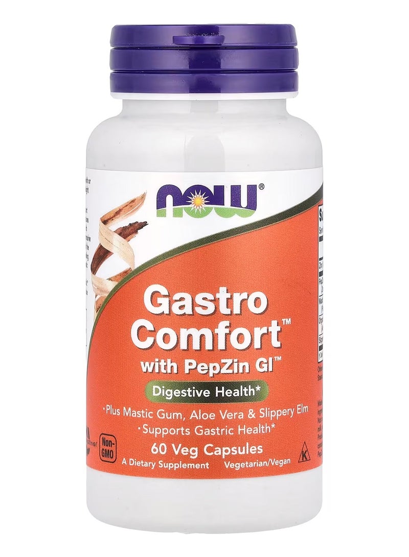 Now Foods Gastro Comfort With PepZin GI - 60 Capsules - Image 1
