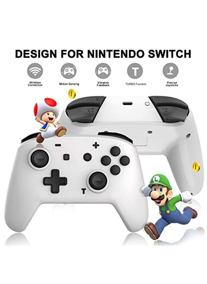 Generic Switch Pro Controller for Nintendo Switch/Switch Lite, momen Wireless Controller Gamepad with Motion Vibration Turbo Speed Function and Gyro Axis  - Image 2