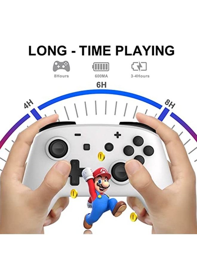 Switch Pro Controller for Nintendo Switch/Switch Lite, momen Wireless Controller Gamepad with Motion Vibration Turbo Speed Function and Gyro Axis