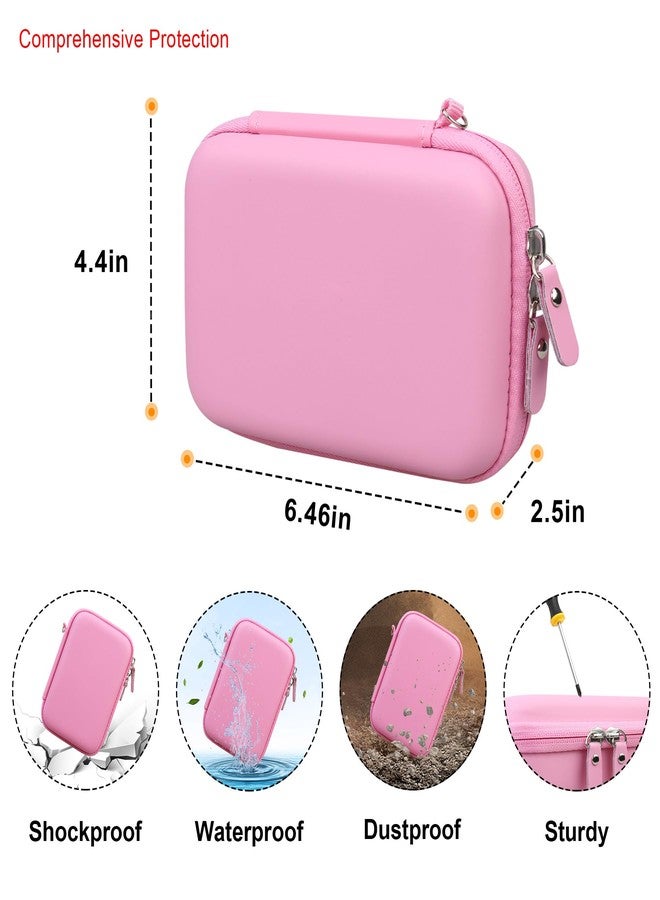 Elonbo Carrying Case for Make It Real Snap N' Glam Hair Styling Set, Girls Hair Styling Tool Storage Bag, Butterfly Gem Travel Organizer, Pocket fits Reusable Bead Clips, Gems Accents, Dark Pink - Image 3