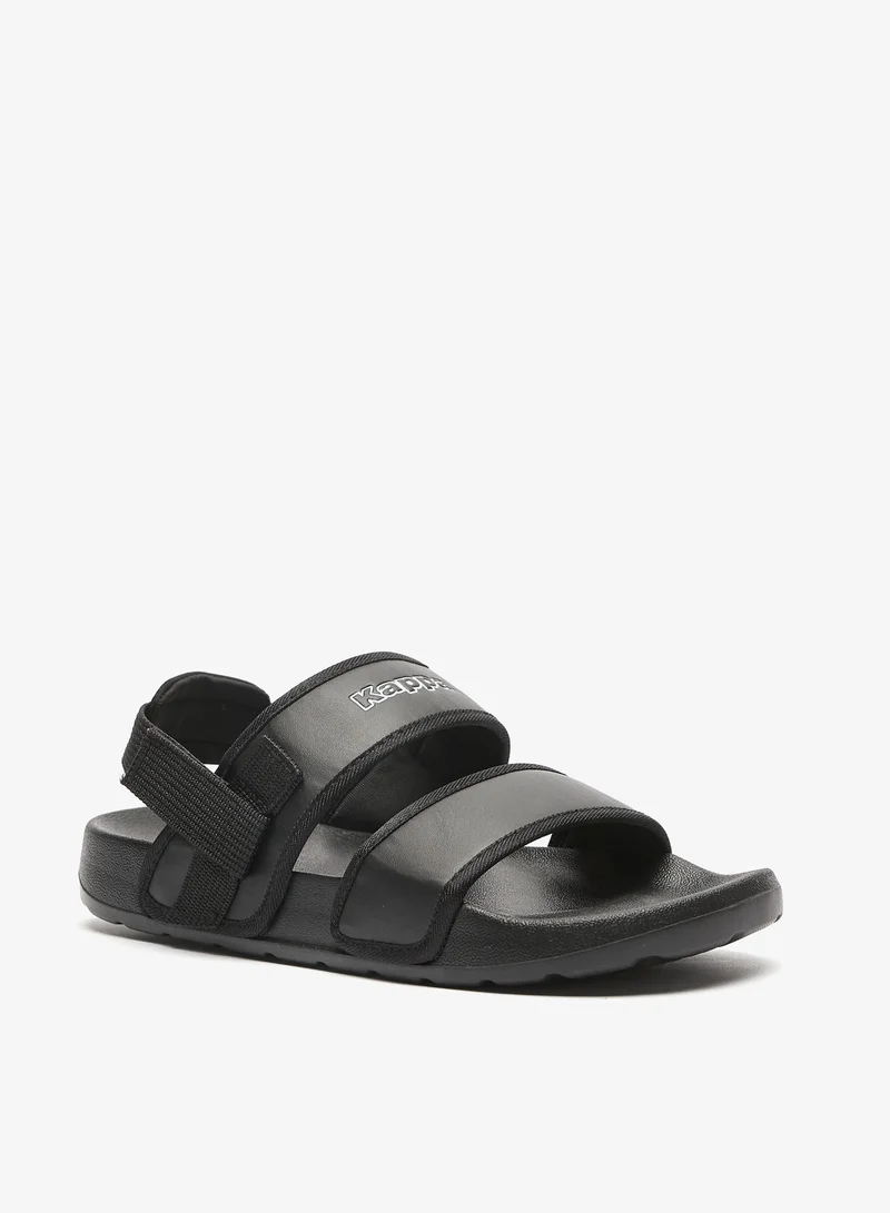 Kappa Womens Logo Print Sandals with Hook and Loop Closure