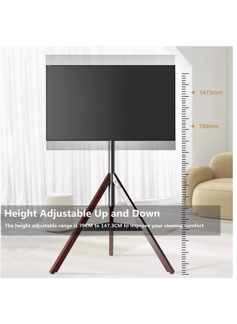 HXDream - Tripod Base Black,TV Stand,TV Mount with Adjustable Height and 180° Orientation,Fits 32-75 inch TV or Monitor,Suitable for Conference Rooms, Office Areas, Living Rooms, Dining Rooms, Bedrooms - Image 1