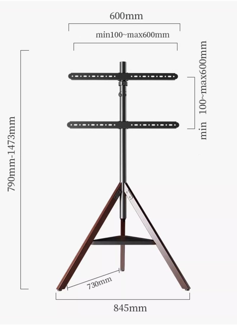 HXDream - Tripod Base Black,TV Stand,TV Mount with Adjustable Height and 180° Orientation,Fits 32-75 inch TV or Monitor,Suitable for Conference Rooms, Office Areas, Living Rooms, Dining Rooms, Bedrooms - Image 1