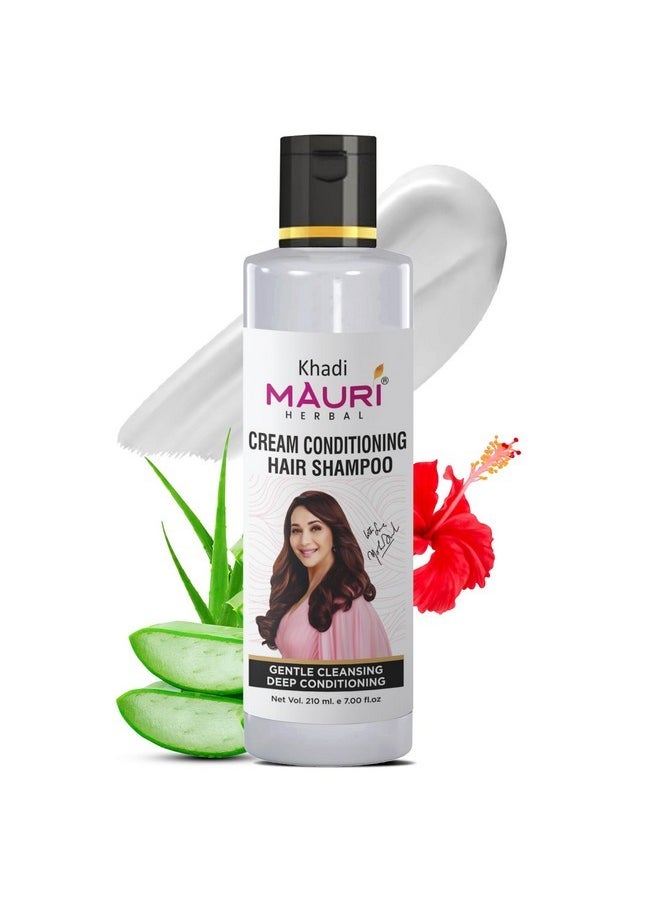 Khadi Mauri Herbal - Cream Conditioning Shampoo | Anti Hairfall & Deep Conditioning | 210 Ml - Image 1