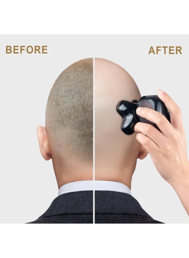 Telfun Upgrade Magnetic Head Shavers for Bald Men, Cordless & Comfort 5-in-1 Electric Razor - IPX7 Waterproof Wet/Dry Mens Grooming Kit - Easy Use Palm Shaver for a Smooth Bald Shave - Image 3