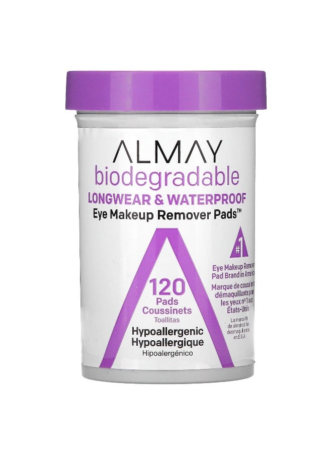 Almay Almay, Eye Makeup Remover Pads, Longwear & Waterproof, 120 Pads  - Image 1