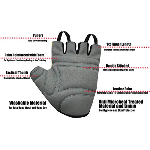 Kobo WTG-28-XL Weight Lifting Gym Gloves Hand Protector for Fitness Training - Image 2