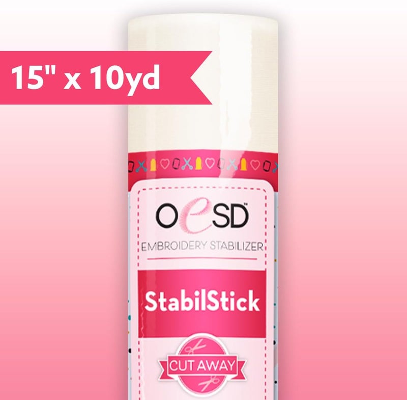 OESD StabilStick Cut Away Embroidery Stabilizer 15 x 10 yd Roll - Image 2