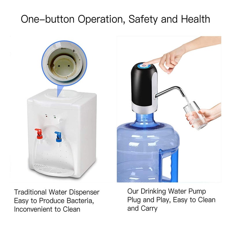 RUBS Automatic Wireless Switch Rechargeable Dispenser with Portable USB Charging for 20 L Bottle Can Silicon - Image 2