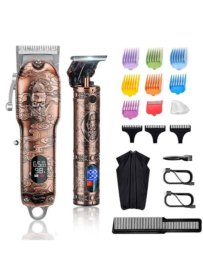 Suttik Hair Clippers and Trimmers Set, Professional Cordless Barber Clippers for Hair Cutting, Wireless Clippers for Men, Beard Trimmer Hair Cutting Kit with Close Cutting Trimmer, Gift for Men - Image 1