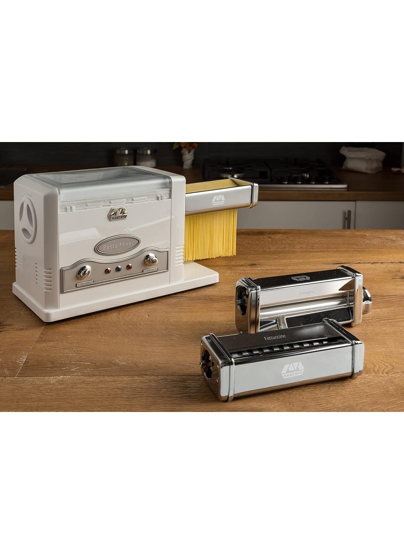 MARCATO MARCATO Made in Italy Pasta Fresca 110V Electric Kneading  Pasta Machine Includes lasagna fettuccine tagliolini attachments Kneads bread dough pizza dough shortcrust pastry 31 x 16 x 21 cm  - Image 3