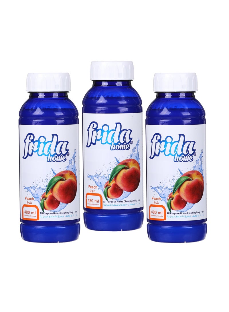 Frida All-Purpose Home Cleaning Fragrance, Clean Scent, 480ml - 3 Pieces