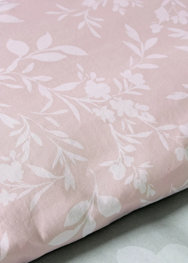 Matalan Duck Egg Blue Floral Duvet Set