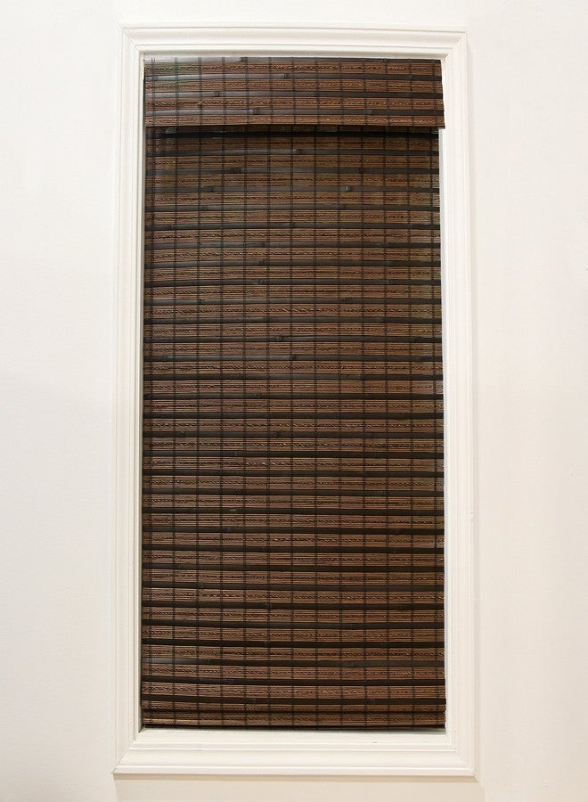 Radiance Cordless Cocoa Havana Flatweave Bamboo Roman Shade, 23 in. W x 64 in. L - 2215200E - Image 1