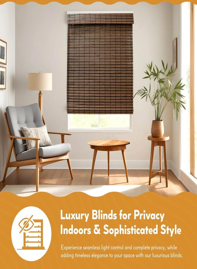 Radiance Cordless Cocoa Havana Flatweave Bamboo Roman Shade, 23 in. W x 64 in. L - 2215200E - Image 5