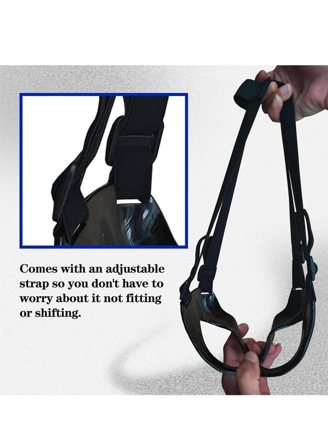 Nose Shield Protective Mask for Basketball and Football Sports Adjustable Mask for Men and Women Black - Image 3