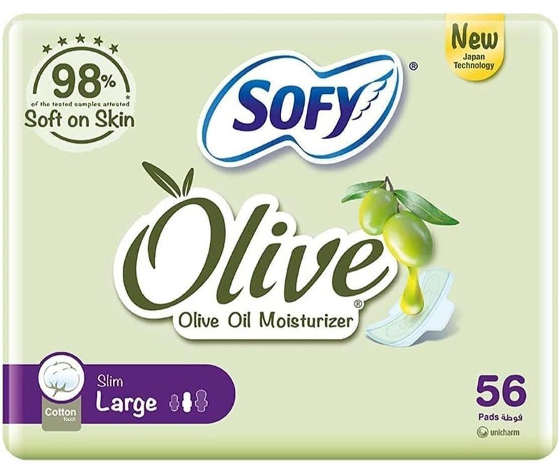 Sofy Slim Olive Large 29Cm 56PCS - Image 1