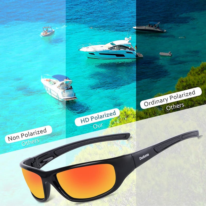 Duduma Sports Polarized Sunglasses for Men Women Baseball Cycling Golf Fishing Sun Glasses UV Blocking Tr8116 - Image 2