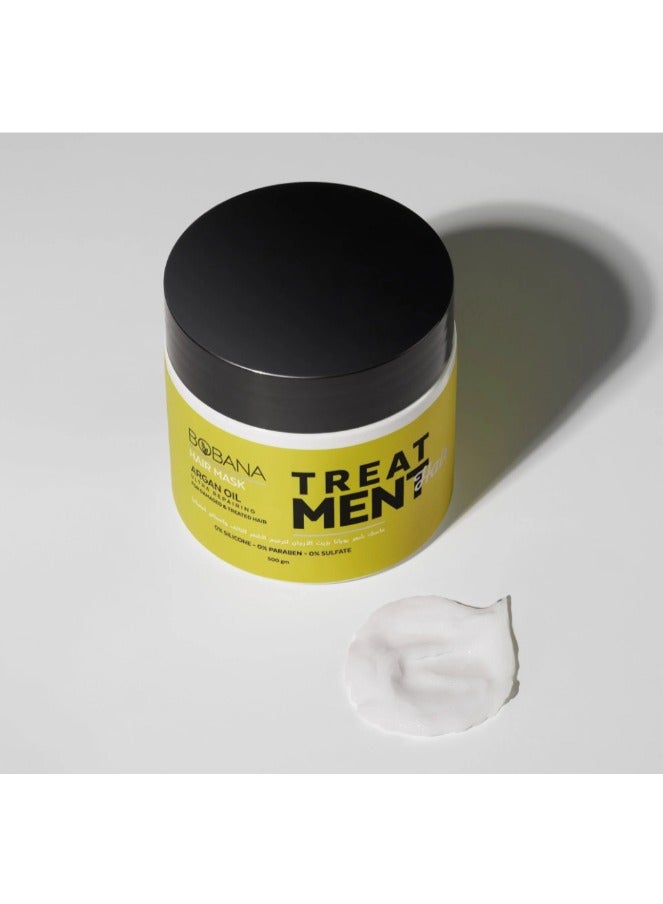 بوبانا قناع الشعر بزيت الأرجان - (500 جرام) - علاج عميق لإصلاح الشعر الجاف والتالف - Image 2