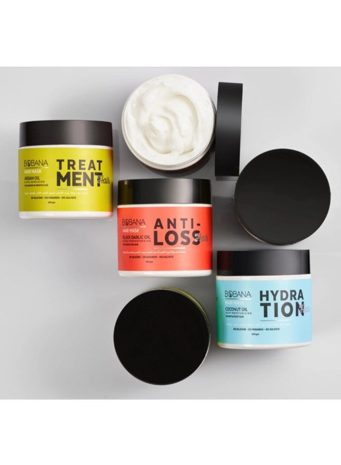 BOBANA Argan Oil Hair Mask - (500g) - Ultra-Repairing Deep Treatment for Dry & Damaged Hair - Image 4