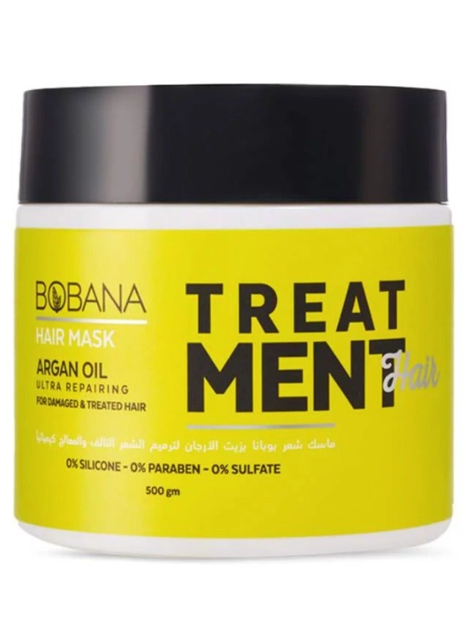 BOBANA Argan Oil Hair Mask - (500g) - Ultra-Repairing Deep Treatment for Dry & Damaged Hair - Image 1