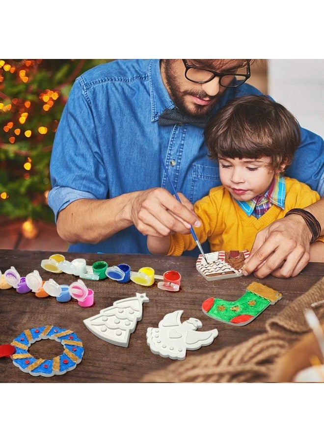 أورينتال شيري حرف يدوية لعيد الميلاد للأطفال - مجموعات زينة شجرة عيد الميلاد المصنوعة يدويًا من الراتنج (تتضمن فرش الرسم) - حشو الجوارب، زينة عيد الميلاد المصنوعة يدويًا للأطفال الصغار والفتيات والأولاد من سن 3 إلى 5 سنوات و4 إلى 8 سنوات و8 إلى 12 سنة - Image 5