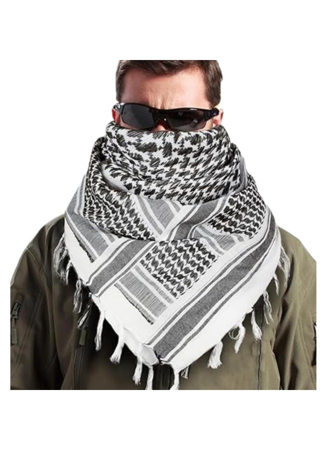 Cotton Wild Desert Scarf Neck Hood Neck Scarf Men's And Women's Arabian Tassel Scarf Desert Wrap - Image 3