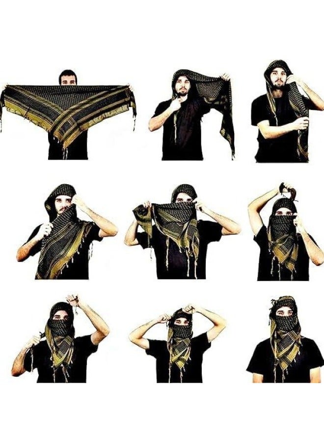 Cotton Wild Desert Scarf Neck Hood Neck Scarf Men's And Women's Arabian Tassel Scarf Desert Wrap - Image 4