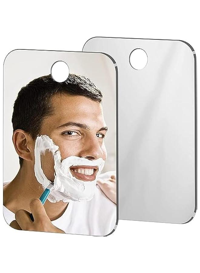 بي دبليو اس جاي مرآة حمام دو ضا م أزوي، مرآة  جدارية متوسطة، مرايا سفر وتخييم، خزاة محمولة غير قالة للكسر، لاستيكية للمكياج والحلاقة مضادة للضا، للحمام - Image 1