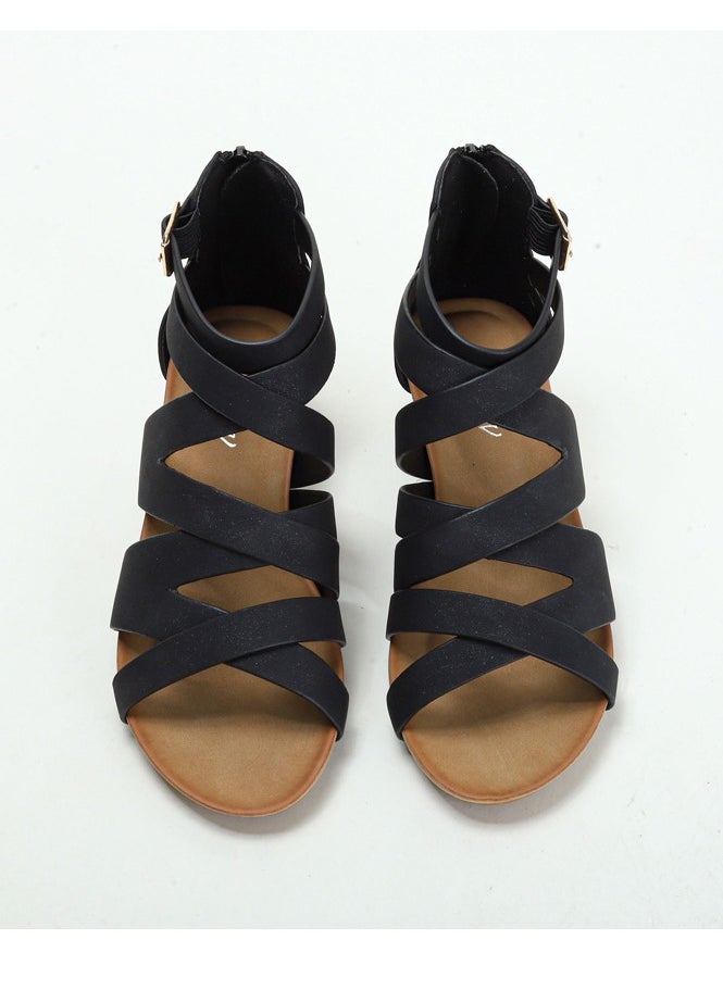 SIKETU Summer Slope Thick Bottom Women's Casual Simple Roman Sandals  - Image 1