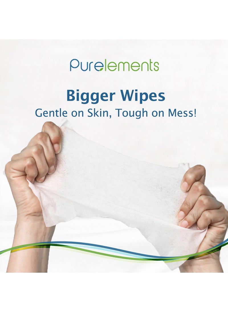 Pure Elements Natural 99.9% Water Wipes - Pack of 12 - 768pcs  - Image 4