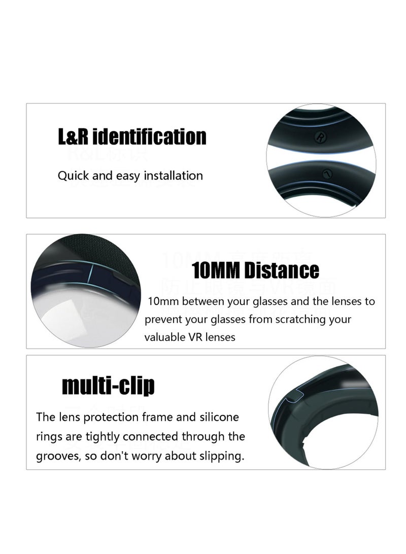 SOLARAE Glasses Spacer Protector for Meta Lens, Anti-Scratch Bumper Frame for Myopia Glasses, Compatible with Meta Accessories to Prevent Scratches on Lens Inserts. - Image 5