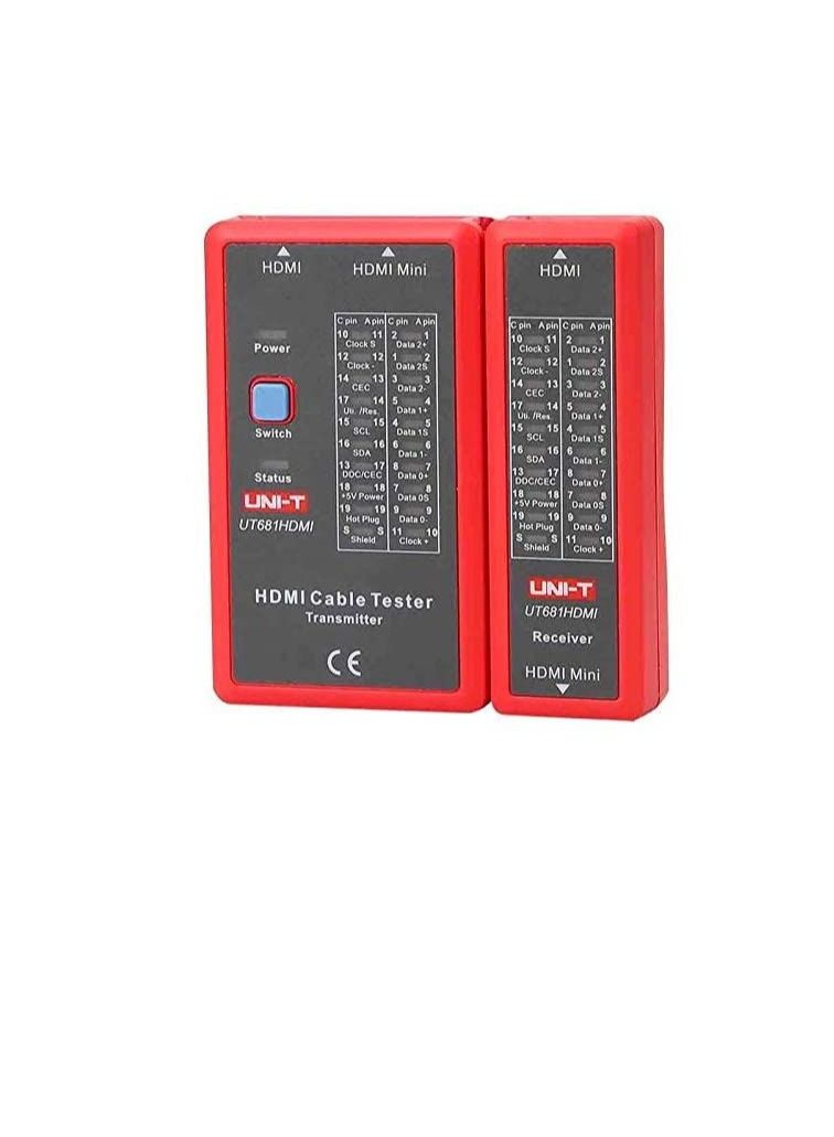 UNI-T HDMI High Definition Media Interface Cable Handheld Tester with Fast Line Collocation for HDMI and Mini-HDMI Cable Connections - UNI-T  - Image 3