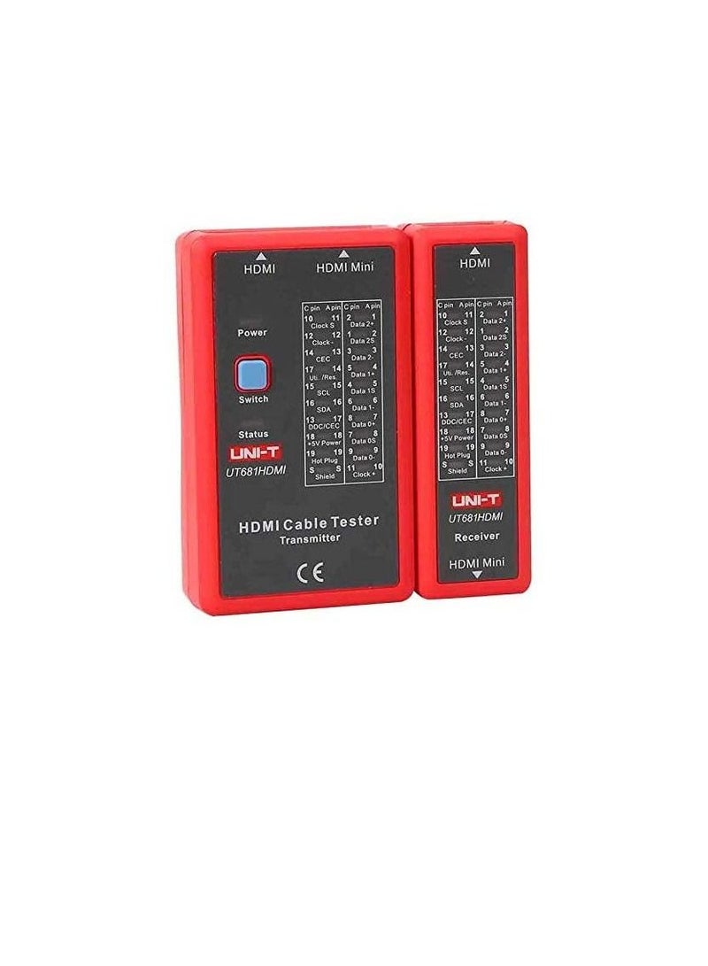 UNI-T HDMI High Definition Media Interface Cable Handheld Tester with Fast Line Collocation for HDMI and Mini-HDMI Cable Connections - UNI-T  - Image 2