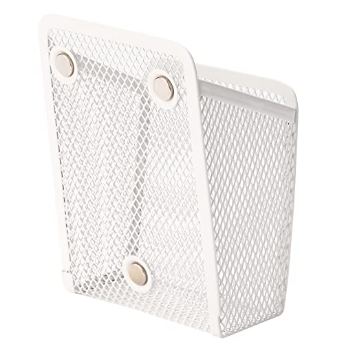 Sanpaint Magnetic Pencil Holder,Mesh Stainless Steel Pen Basket, Metal Writing Utensil Storage Organizer for Whiteboard,Blackboard,Kitchen, Locker, Home, or Office - Image 4