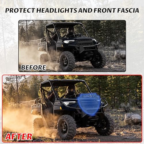 SAUTVS Ranger XP 1000 Front Bumper, Front Brush Guard Bumper Protector for 2018-2024 Polaris Ranger XP 1000 / Crew XP 1000 / Ranger 1000 / Ranger 1000 XP Accessories (Replace #2882531) - Image 4