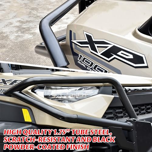SAUTVS Ranger XP 1000 Front Bumper, Front Brush Guard Bumper Protector for 2018-2024 Polaris Ranger XP 1000 / Crew XP 1000 / Ranger 1000 / Ranger 1000 XP Accessories (Replace #2882531) - Image 5