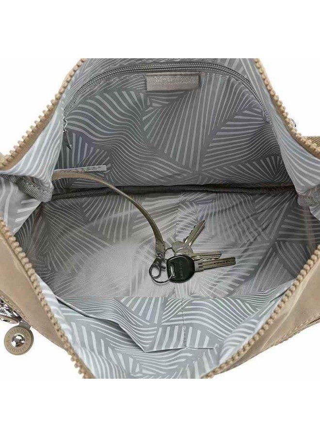 Moca حقيبة كتف نسائية مائية من نايلون MOCA - خفيفة الوزن، متينة، أنيقة للمراهقات، النساء، المكتب، السفر والاستخدام اليومي (كاكي) - Image 3