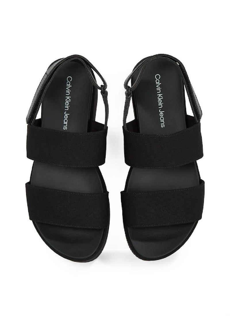 Calvin Klein Jeans Women's Canvas Platform Wedge Sandals - Cotton, Black  - Image 4