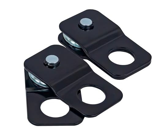 TGL 4 ton ATV UTV Winch Snatch Block and Tackle Pulley System for Synthetic Rope or Steel Cable. Use with Your Winch or Come Along Pulley. Small Winch Snatch Block 2-Pack - Image 1