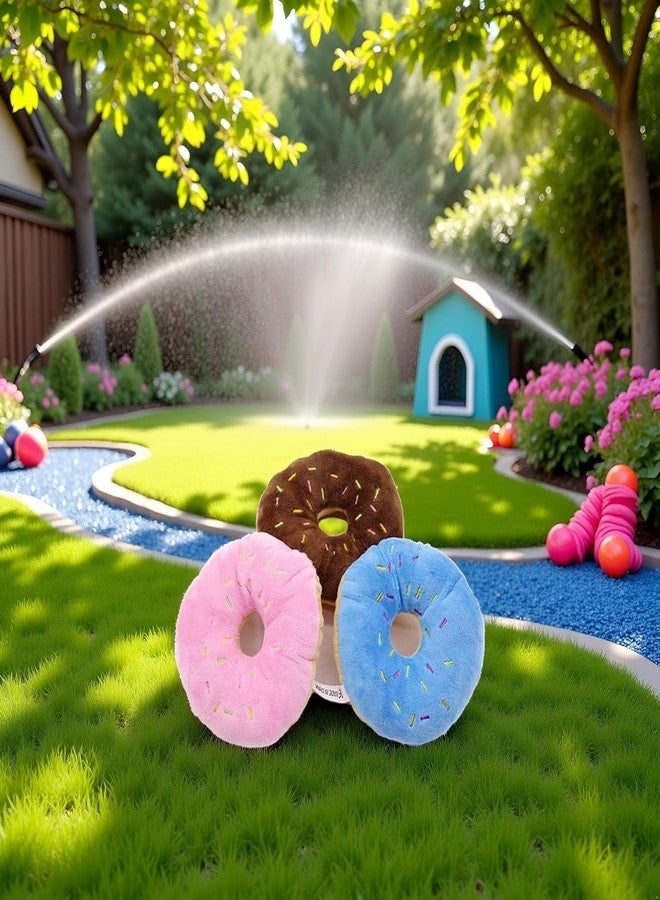 GANPUB 3Pcs Colorful Pet Toy Donut-Shape Squeaky Squeaker Puppy Dog Pet Cat Kitten Sound Chews Toy Random Color Sturdy and Practical Simple and Sophisticated Design - Image 2